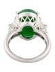 Ring Platinum 11.55ct Jadeite & Diamond Cocktail Ring