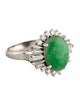 Ring Platinum 5.16ct Jadeite & Diamond Cocktail Ring