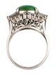 Ring Platinum 5.16ct Jadeite & Diamond Cocktail Ring