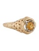 Ring 14K Citrine Ornate Cocktail Ring