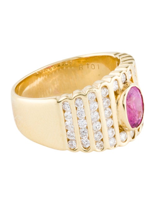 Ring 18K 1.01ct Ruby & Diamond Cocktail Ring