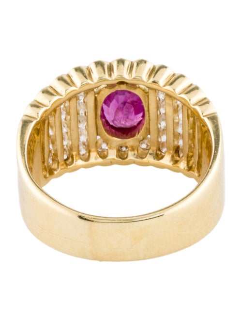 Ring 18K 1.01ct Ruby & Diamond Cocktail Ring