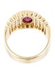 Ring 18K 1.01ct Ruby & Diamond Cocktail Ring