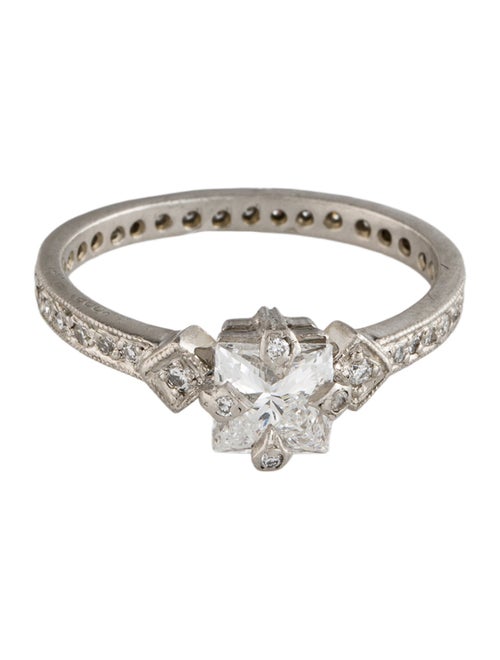 Cathy Waterman Platinum Diamond Cocktail Ring