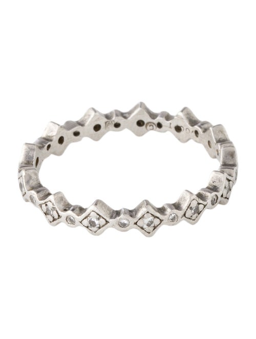 Cathy Waterman Platinum Diamond Geometric Eternity Band