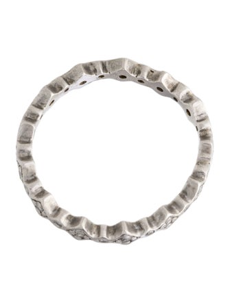 Cathy Waterman Platinum Diamond Geometric Eternity Band