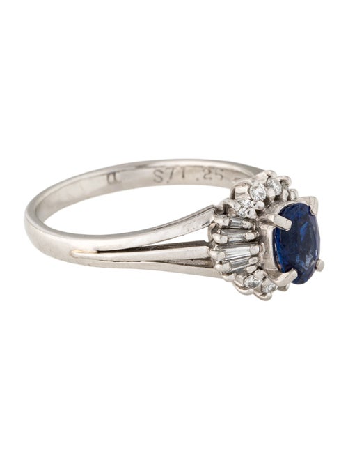 Ring Platinum Sapphire & Diamond Cocktail Ring