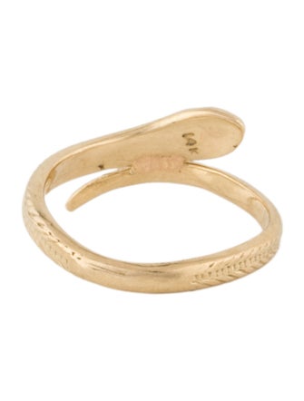 Ring 14K Diamond Snake Cocktail Ring