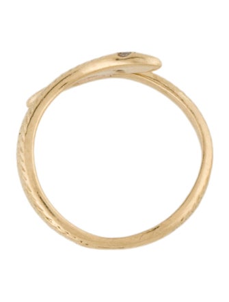 Ring 14K Diamond Snake Cocktail Ring