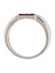 Ring Platinum Ruby & Diamond Band