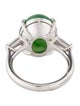 Ring Platinum 9.97ct Jadeite & Diamond Cocktail Ring