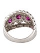 Ring Platinum Ruby & Diamond Band