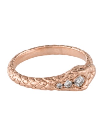 Ring 10K Lab-Grown Diamond Snake Ring