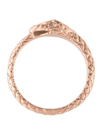 Ring 10K Lab-Grown Diamond Snake Ring