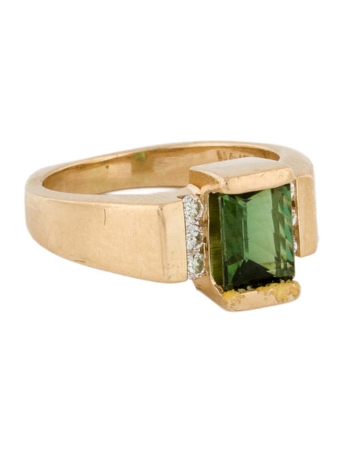 Ring 14K Tourmaline & Diamond Ring