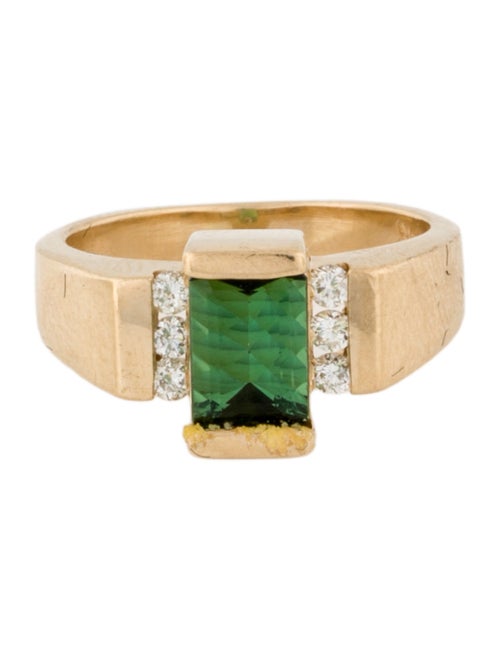 Ring 14K Tourmaline & Diamond Ring