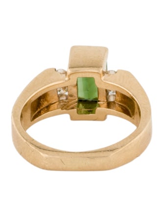 Ring 14K Tourmaline & Diamond Ring
