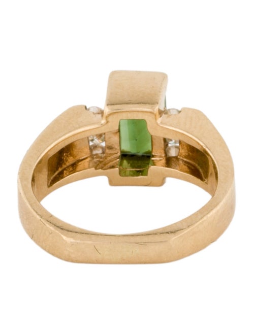Ring 14K Tourmaline & Diamond Ring