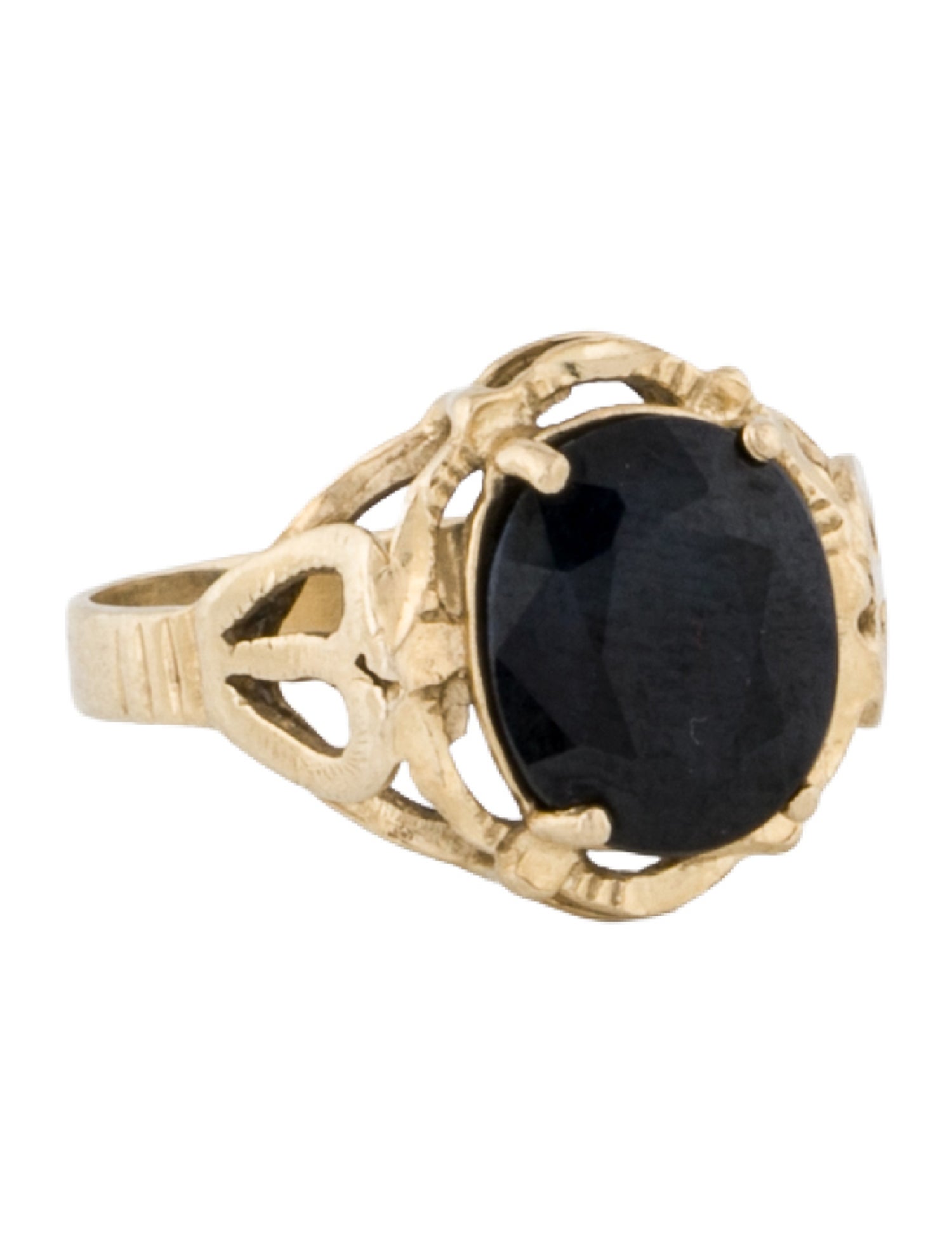 Ring 14K 3.59ct Sapphire Cocktail Ring