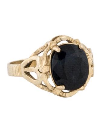 Ring 14K 3.59ct Sapphire Cocktail Ring