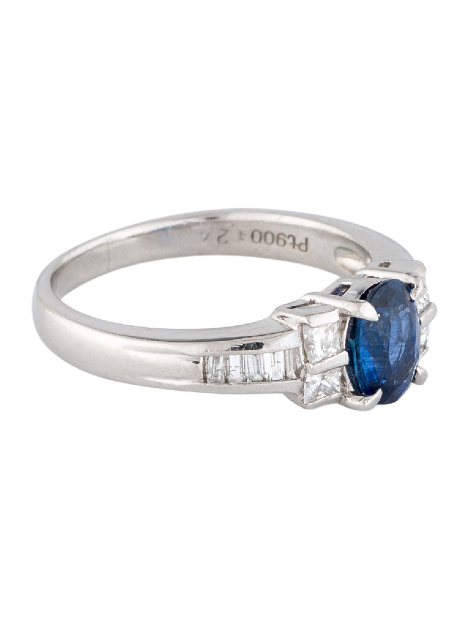 Ring Platinum 1.24ct Sapphire & Diamond Cocktail Ring