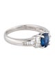 Ring Platinum 1.24ct Sapphire & Diamond Cocktail Ring