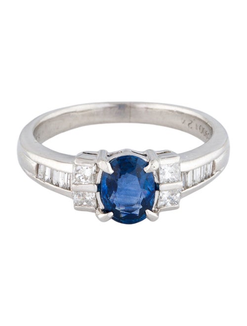 Ring Platinum 1.24ct Sapphire & Diamond Cocktail Ring