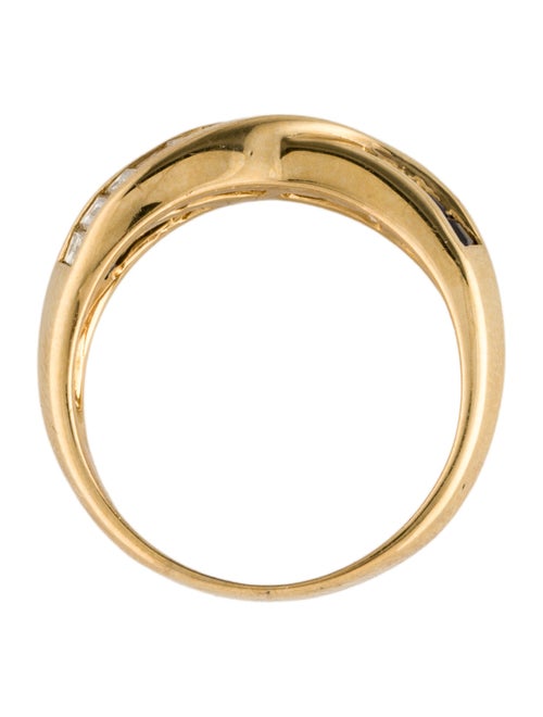 Ring 18K 1.10ctw Diamond & Sapphire Band