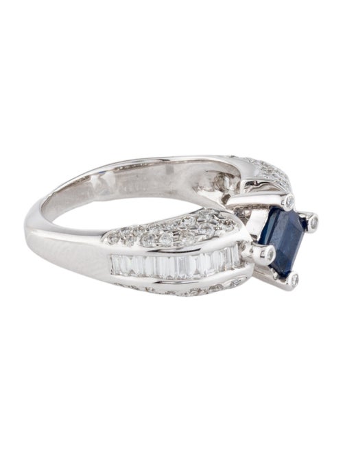Ring 18K Sapphire & Diamond Cocktail Ring