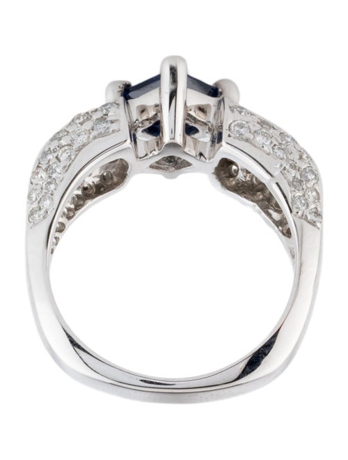 Ring 18K Sapphire & Diamond Cocktail Ring