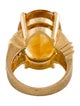 Ring 14K 17.27ct Citrine & Diamond Ring