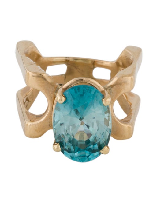 Ring 14K 5.73ctw Zircon Cocktail Ring