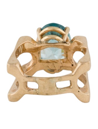 Ring 14K 5.73ctw Zircon Cocktail Ring