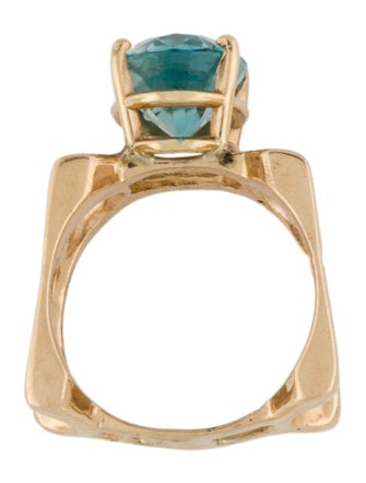 Ring 14K 5.73ctw Zircon Cocktail Ring