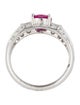 Ring Platinum 1.18ct Ruby & Diamond Cocktail Ring
