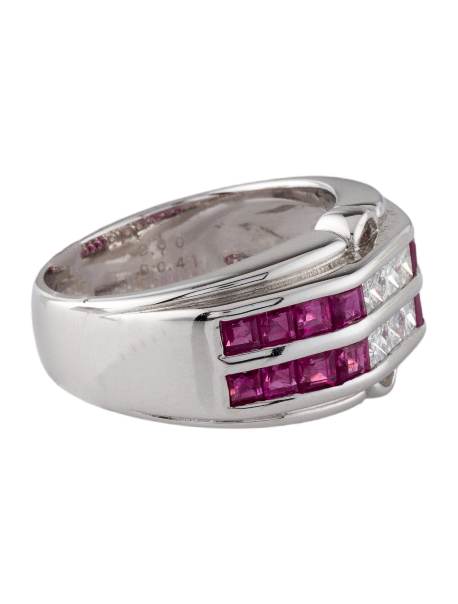 Ring 18K 1.45ctw Ruby & Diamond Cocktail Ring