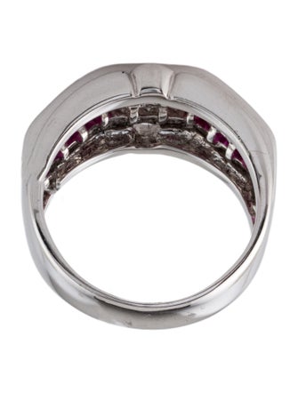 Ring 18K 1.45ctw Ruby & Diamond Cocktail Ring