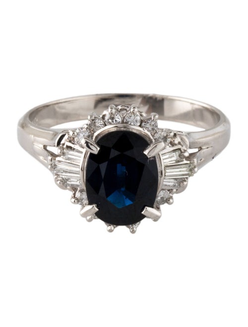 Ring Platinum 1.43ct Sapphire & Diamond Cocktail Ring