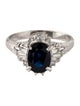 Ring Platinum 1.43ct Sapphire & Diamond Cocktail Ring