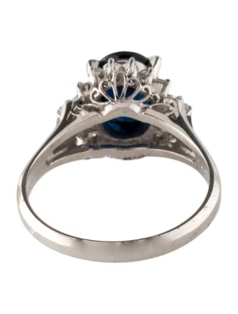 Ring Platinum 1.43ct Sapphire & Diamond Cocktail Ring