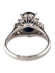 Ring Platinum 1.43ct Sapphire & Diamond Cocktail Ring