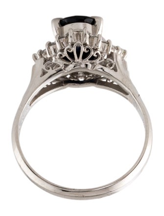 Ring Platinum 1.43ct Sapphire & Diamond Cocktail Ring