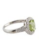 Ring 14K Peridot & Diamond Cocktail Ring