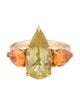 Ring Manya 14K Beryl & Garnet Cocktail Ring