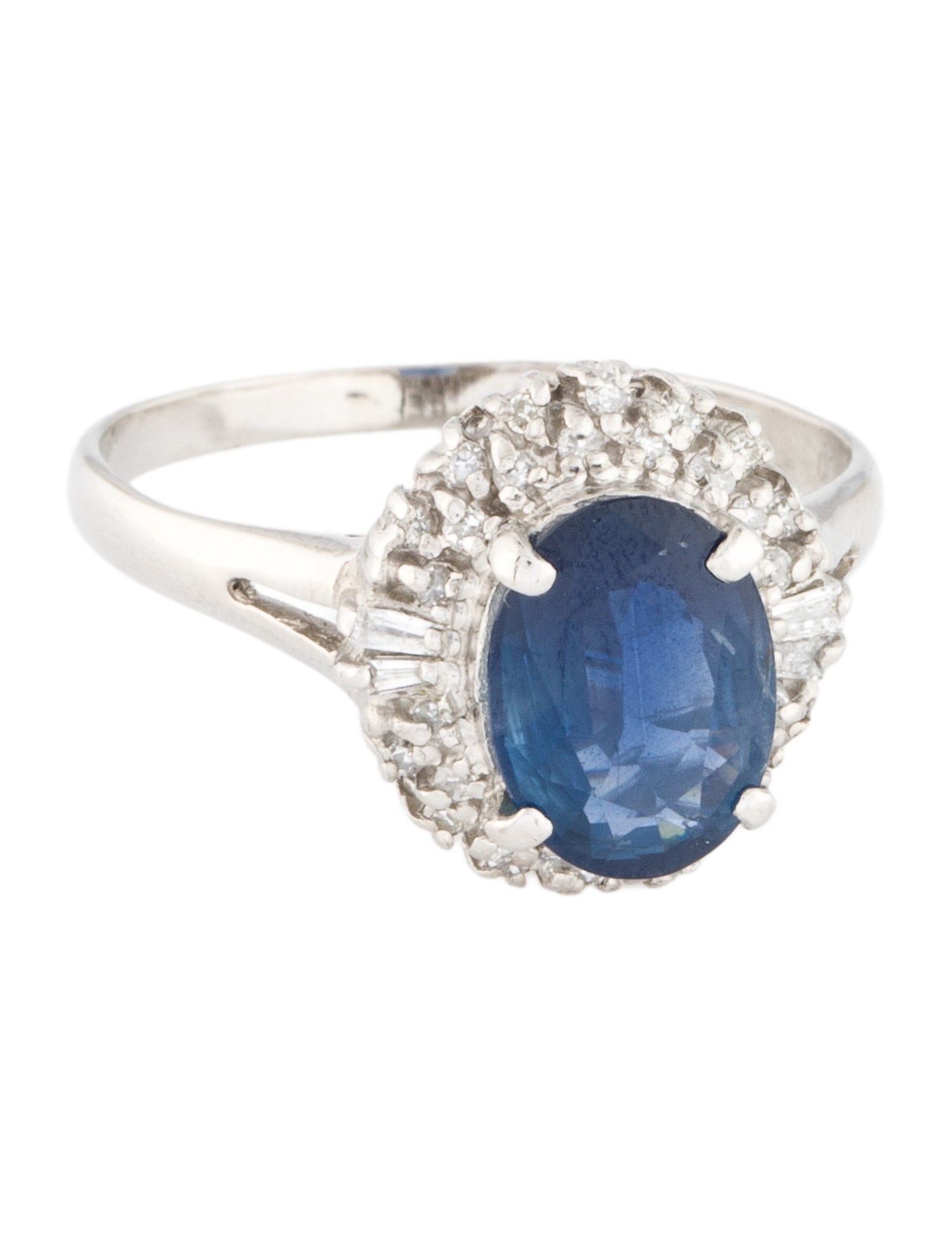 Ring Platinum 2.00ct Sapphire & Diamond Cocktail Ring