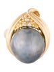 Ring 18K Pearl & Diamond Cocktail Ring