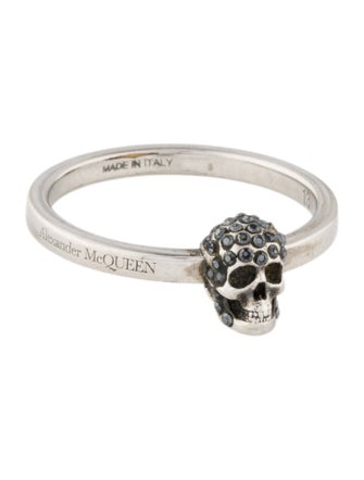 Alexander McQueen Crystal Skull Ring