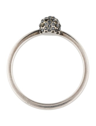 Alexander McQueen Crystal Skull Ring