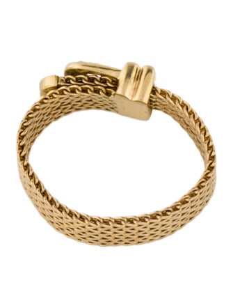 Ring 18K Diamond Adjustable Buckle Band