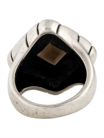 Ring Leon Smoky Quartz Square Cocktail Ring